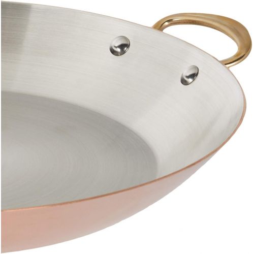  Mauviel MHeritage M150B Copper Round Pan, 12.5 Bronze Handle