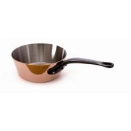 Mauviel Made In France MHeritage Copper M250C 6503.20 1.7-Quart Splayed Saute Pan, Cast Iron Handle