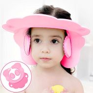 [아마존베스트]Maveek Baby Bathroom Safety Visor Caps Child Shower Cap，Adjustable Sticker, Comfortable, Soft, Safe, Waterproof & Elastic Ring Hat  for Showers, Bathing, Hair Cut, Pool, Beach, To