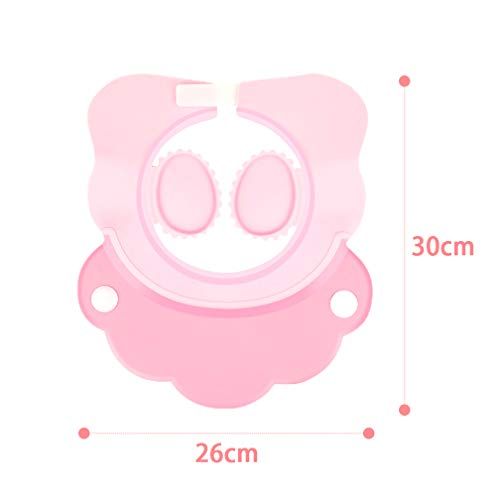  [아마존베스트]Maveek Baby Bathroom Safety Visor Caps Child Shower Cap，Adjustable Sticker, Comfortable, Soft, Safe, Waterproof & Elastic Ring Hat  for Showers, Bathing, Hair Cut, Pool, Beach, To