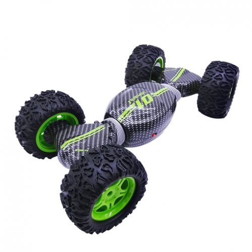  Maveek 4WD Tortional Deformation Double-Side RC Car Cross Country 360 Drift Spin Rotation Car 2.4 GHz Speed Racing Stunt Remote Control Vehicle Climbing Hyper Tumble Radio Controll