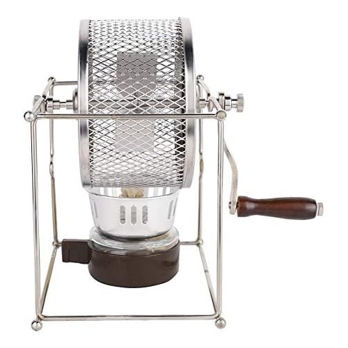  [아마존베스트]Mavis Laven Manual Coffee Beans Roasting Machine DIY Stainless Steel Rollers Baking Machine with Handle for Home Office Hotel 1Pc