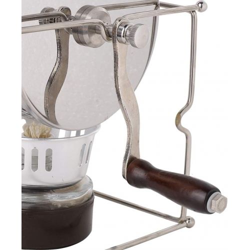  [아마존베스트]Mavis Laven Manual Coffee Beans Roasting Machine DIY Stainless Steel Rollers Baking Machine with Handle for Home Office Hotel 1Pc