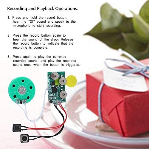  [아마존베스트]-Service-Informationen Mavis Laven Voice Greeting Card Module, Writeable Voice Module Sound Chip DIY Audio Greeting Card Chip for Gift Holidays, 240 Seconds Recording Time