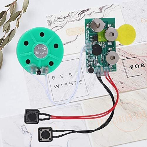  [아마존베스트]-Service-Informationen Mavis Laven Voice Greeting Card Module, Writeable Voice Module Sound Chip DIY Audio Greeting Card Chip for Gift Holidays, 240 Seconds Recording Time