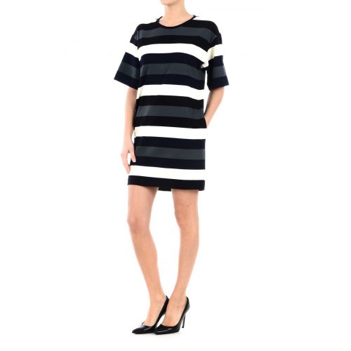 막스마라 Max Mara Tefrite striped jersey short dress