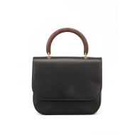 Max Mara Top05 black leather bag