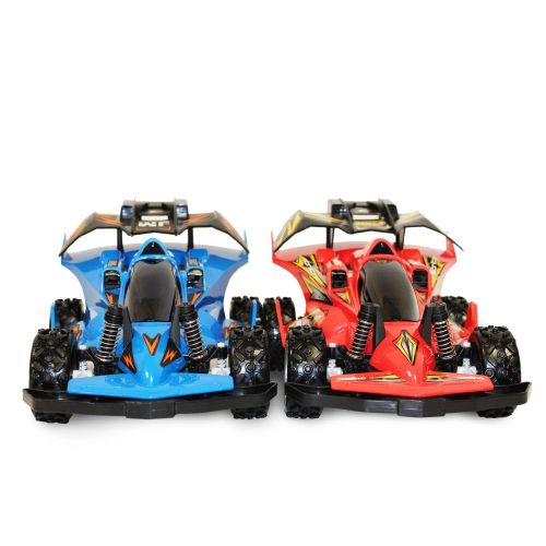  Max Racing Furious RC High Speed Buggy Vehicle 27 MHz Off Road Vehicle Toy 2.4GHz Radio Remote Control Car Electronic Monster Buggy R/C for Kids and Adults (Blue)