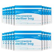 [아마존베스트]Premium Microwave Sterilizer Bags (10pcs) by Max Strength, Large & Durable Steam Bags for Baby...