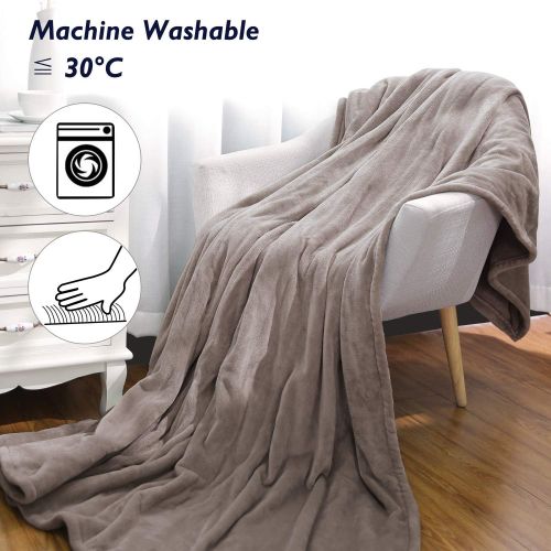  [아마존 핫딜] [아마존핫딜]MaxKare Electric Blanket Heated Throw 72 x 84 Oversized Flannel Heated Blanket, ETL Certification Fast Heating with 3 Heating Levels & 8 Hours Auto Off, Machine Washable