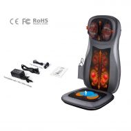 MaxKare Maxkare Shiatsu Back Massager with Heat, Back and Neck Massager with 8 Rolling Nodes, 3D Kneading &...