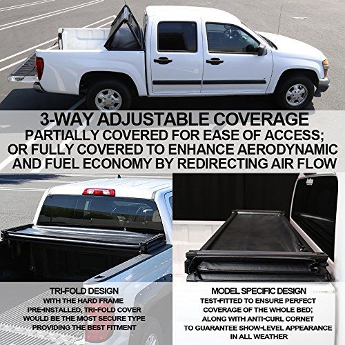  MaxMate Spec-D Tuning TC3-F15097-65-MP Tonneau Cover (6.5 Feet Bed Trifold)