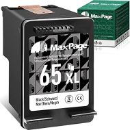 MaxPage Remanufactured Ink Cartridge Replacement for HP 65XL 65 Black Work with Envy 5052 5055 5010 5012 5020 5030 DeskJet 2600 2622 2652 3722 3755 3752 2640 2635 2636 AMP 120 100