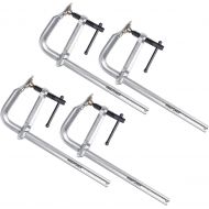 [아마존 핫딜] MAXPOWER Heavy Duty F Clamp 12-Inch x 4-3/4-Inch Throat (300 x 120mm Throat)【4 PACK】