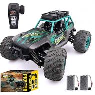MaxTronic Remote Control Car, 1:14 Scale Christmas Large RC Cars 36 KM/H Speed 4WD Off Road Monster Trucks, All Terrain Electric Toy Trucks for Adults & Boys 8-12 - 2 Batteries for 60+ Min P