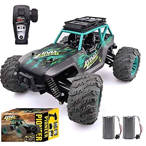  MaxTronic Remote Control Car, 1:14 Scale Christmas Large RC Cars 36 KM/H Speed 4WD Off Road Monster Trucks, All Terrain Electric Toy Trucks for Adults & Boys 8-12 - 2 Batteries for 60+ Min P