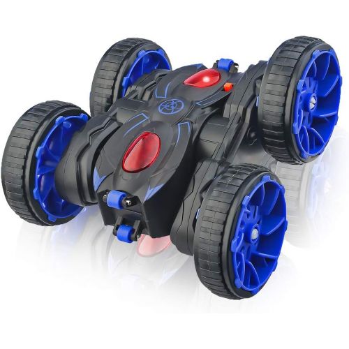  MaxTronic Remote Control Car, RC Cars Stunt Car Toy, 4WD 2.4Ghz Double Sided 360° Rotating Running RC Stunt Car All Terrain Off Road RC Crawler,Kids Xmas Toy Cars for Boys/Girls Aged 4 5 6 7