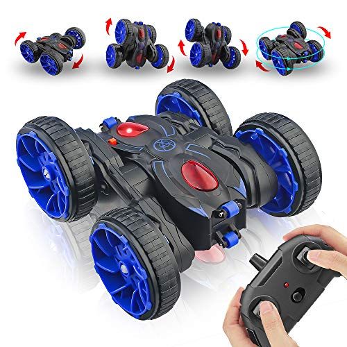  MaxTronic Remote Control Car, RC Cars All Terrain Off Road 4WD Double Sided Running RC Stunt Car, 360° Rotation & Flips RC Crawler Birthday Gift Toys for Boys & Girls Aged 4 5 6 7 8 9 10 11