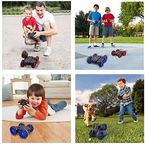  MaxTronic Remote Control Car, RC Cars All Terrain Off Road 4WD Double Sided Running RC Stunt Car, 360° Rotation & Flips RC Crawler Birthday Gift Toys for Boys & Girls Aged 4 5 6 7 8 9 10 11