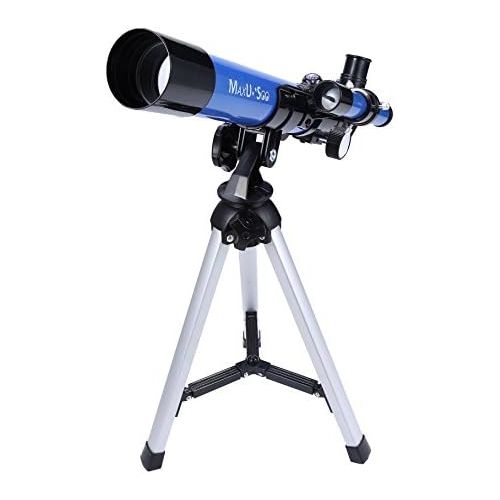  [아마존베스트]MaxUSee Kids Telescope 400x40mm with Tripod & Finder Scope, Portable Telescope for Kids & Beginners, Travel Scope with Moon Mirror, Stars & Moon map Included