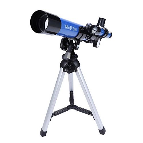  [아마존베스트]MaxUSee Kids Telescope 400x40mm with Tripod & Finder Scope, Portable Telescope for Kids & Beginners, Travel Telescope with 3 Magnification Eyepieces and Moon Mirror