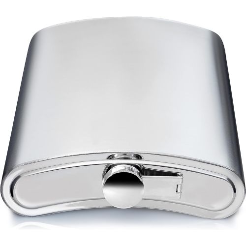  [아마존베스트]Maxam Jumbo Stainless Steel Flask, Dishwasher Safe Extra Large Drinking Flask, Polished Silver, 64 Ounce Capacity (KTFLASK64)