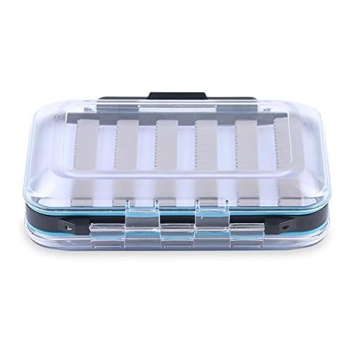  [아마존베스트]Maxcatch Waterproof Fly Boxes Double Sided Trasparente Lids Fly Box