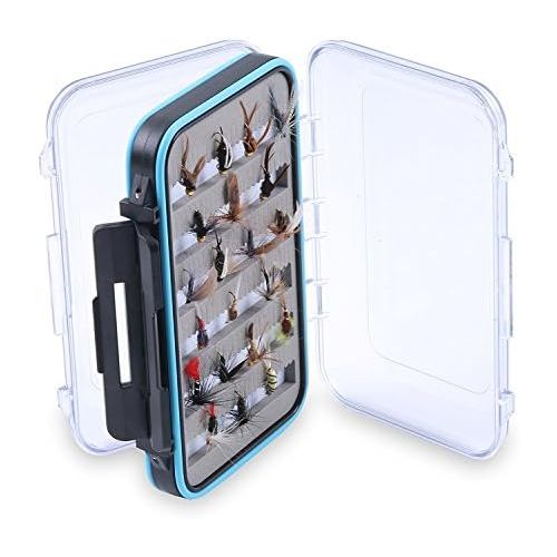  [아마존베스트]Maxcatch Waterproof Fly Boxes Double Sided Trasparente Lids Fly Box