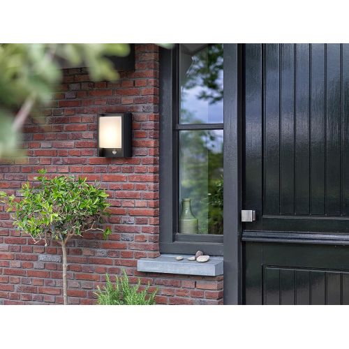  Maxeda E-Commerce Philips myGarden Arbour LED Outdoor Wall Light with Motion Sensor, 1 x 6 W Integrated LED Light - Black