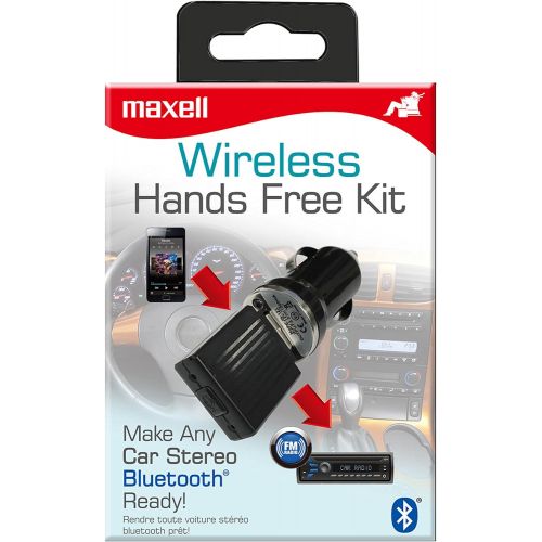  Maxell Wireless Bluetooth Hands Free Kit Headphone (290150), Black