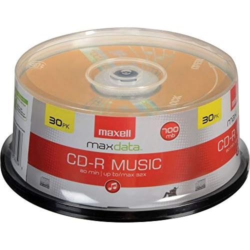  [아마존베스트]Maxell 625335 High-Sensitivity Recording Layer Recordable CD (Audio Only) 700mb/80 min