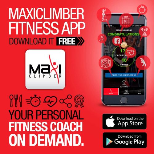  Maxi Climber MaxiClimber(r) - The original patented Vertical Climber,As Seen On TV - Full Body Workout with BONUS Fitness App for IOS and Android