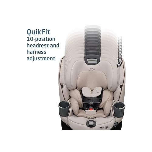  Maxi-Cosi Emme 360 Car Seat: Rotating Car Seat 360, All-in-One Convertible, Car Seat 360 Rotation, Swivel Car Seat in Desert Wonder