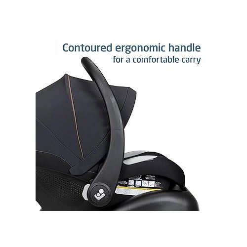  Maxi-Cosi Maxi-Cosi Mico Luxe Infant Car Seat, Rear-Facing for Babies from 4-30 lbs, Midnight Glow