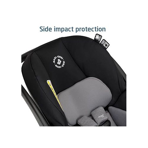  Maxi-Cosi Maxi-Cosi Mico Luxe Infant Car Seat, Rear-Facing for Babies from 4-30 lbs, Midnight Glow