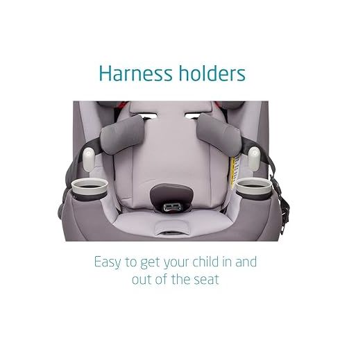  Maxi-Cosi Pria All-in-One Convertible Car Seat, All-in-One Seating System: Rear-Facing, from 4-40 pounds; Forward-Facing to 65 pounds; and up to 100 pounds in Booster Mode, Sonar Grey