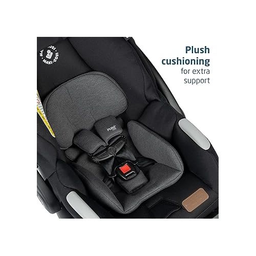  Maxi-Cosi Zelia™ Luxe 5-in-1 Modular - Baby Travel System Car Seat and Stroller, Infant Car Seat and Stroller Combo, Baby Car Seat and Stroller Combo in New Hope Black