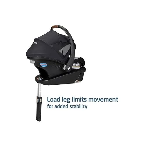  Maxi-Cosi's Mico™ Luxe+ Baby Car Seat: Infant Car Seat with Base and Versatile Baby Carrier Seat Functionality, Essential Black