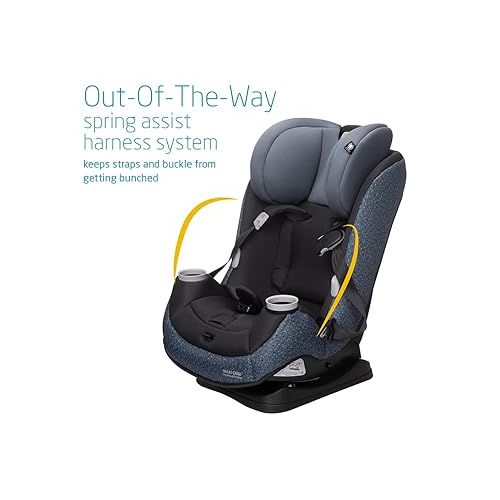  Maxi-Cosi Pria Max All-in-One Convertible Car Seat, Tetra Graphite - PureCosi