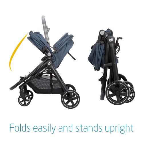  Maxi-Cosi Zelia 5-In-1 Modular Travel System, Emerald Tide, One Size