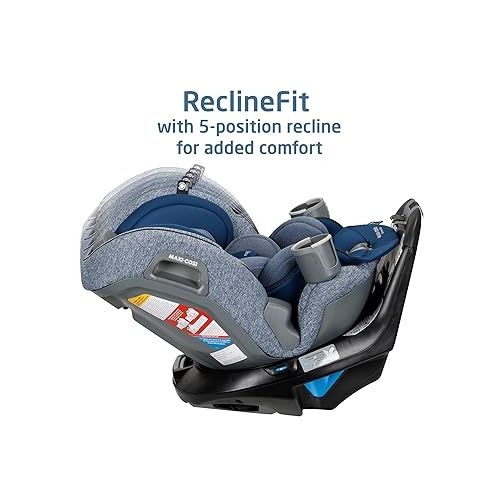  Maxi-Cosi Emme 360 Car Seat: Rotating Car Seat 360, All-in-One Convertible, Car Seat 360 Rotation, Swivel Car Seat in Navy Wonder