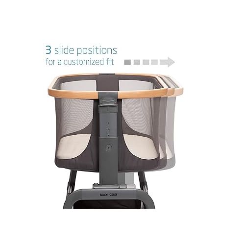  Maxi-Cosi Iora Bedside Bassinet, Essential Graphite