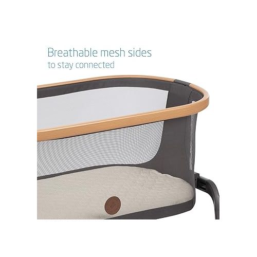  Maxi-Cosi Iora Bedside Bassinet, Essential Graphite