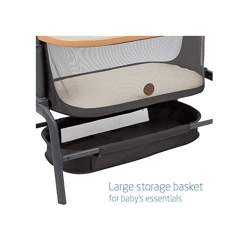  Maxi-Cosi Iora Bedside Bassinet, Essential Graphite