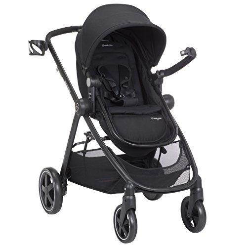  Maxi-Cosi Zelia 5-in-1 Modular Travel System - Stroller and Mico 30 Infant Car Seat Set, Night Black