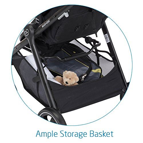  Maxi-Cosi Zelia 5-in-1 Modular Travel System - Stroller and Mico 30 Infant Car Seat Set, Night Black