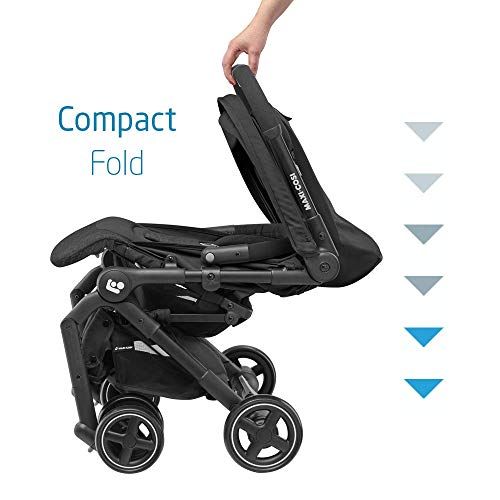  [아마존베스트]Maxi-Cosi Lara Lightweight Ultra Compact Stroller, Nomad Black, One Size