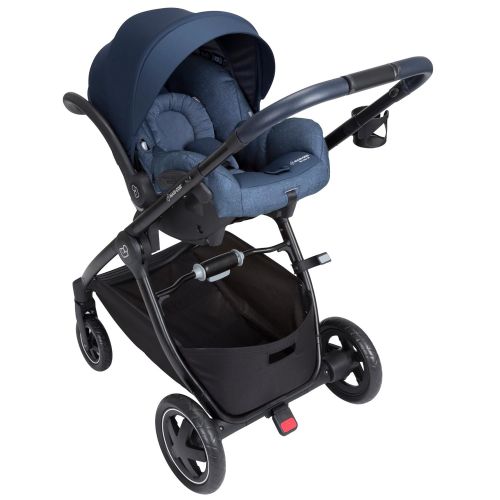  Maxi-Cosi Adorra Modular 5-in-1 Travel System with Mico Max 30 Infant Car Seat, Loyal Grey