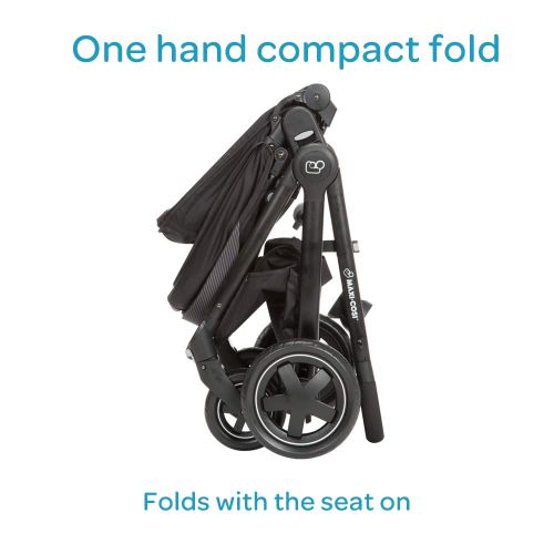  Maxi-Cosi Adorra 2.0 5-in-1 Modular Travel System with Mico Max 30 Infant Car Seat, Nomad Black