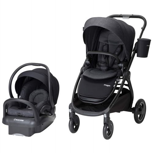  Maxi-Cosi Adorra 2.0 5-in-1 Modular Travel System with Mico Max 30 Infant Car Seat, Nomad Black